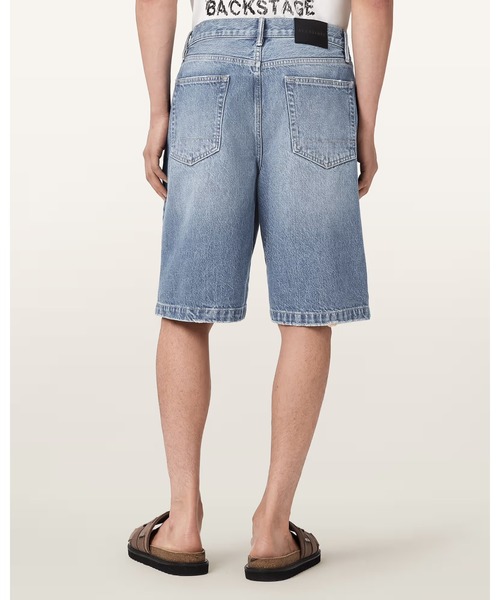 ALLSAINTS(オールセインツ)の「LENNY LOOSE FIT DENIM SHORTS | LENNY ルーズ フィット デニム ショート(デニムパンツ・メンズ・ライトインディゴブルー・28/30/31/32/33)」の6枚目の写真