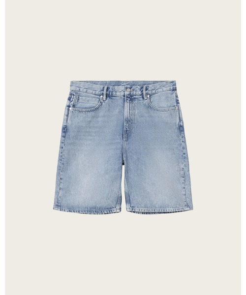 ALLSAINTS(オールセインツ)の「LENNY LOOSE FIT DENIM SHORTS | LENNY ルーズ フィット デニム ショート(デニムパンツ・メンズ・ライトインディゴブルー・28/30/31/32/33)」の4枚目の写真