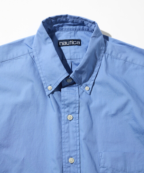NAUTICA(ノーティカ)の「NAUTICA/ノーティカ ヴィンテージライク ブロード ボタンダウン 半袖シャツ(シャツ/ブラウス・メンズ・ホワイト/グリーン/ネイビー/ブラック/サックスブルー・MEDIUM/LARGE/X-LARGE)」の6枚目の写真