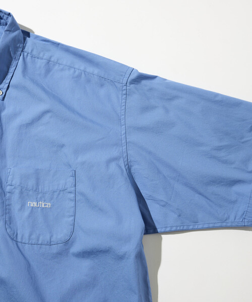NAUTICA(ノーティカ)の「NAUTICA/ノーティカ ヴィンテージライク ブロード ボタンダウン 半袖シャツ(シャツ/ブラウス・メンズ・ホワイト/グリーン/ネイビー/ブラック/サックスブルー・MEDIUM/LARGE/X-LARGE)」の9枚目の写真