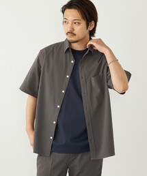 SHIPS Colors:〈接触冷感・吸水速乾・洗濯機可能〉ライト シアサッカー シャツ
