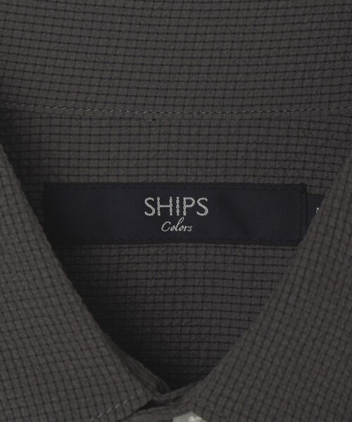 SHIPS Colors（シップス カラーズ）の「SHIPS Colors:〈接触冷感・吸水速乾・洗濯機可能〉ライト シアサッカー シャツ（シャツ/ブラウス・メンズ・ブルー/ダークグレー/イエロー・MEDIUM/LARGE/X-LARGE）」の11枚目の写真