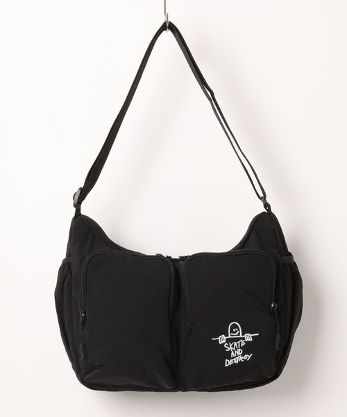 THRASHER(スラッシャー)の「THRASHER W POCKET SHOULDER(ST)(ショルダーバッグ・メンズ・ブラック系その他/ブラック系その他2・FREE)」の2枚目の写真
