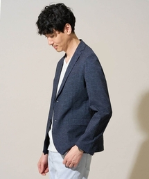 a.v.v（アーヴェヴェ）の「【速乾/ストレッチ/イージーケア/洗濯機で洗える】サッカーハニカムプリントスマートジャケット（テーラードジャケット）」