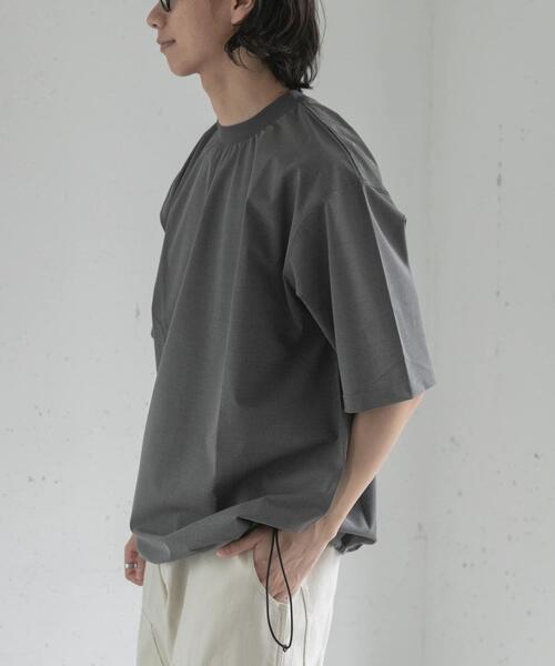FORK&SPOON(フォークアンドスプーン)の「FORK&SPOON キャリーマンヘムスピンドルTシャツ(Tシャツ/カットソー・メンズ・ライトグレー/ブラウン系その他/チャコールグレー・5/4)」の1枚目の写真
