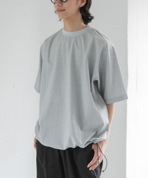 FORK&SPOON(フォークアンドスプーン)の「FORK&SPOON キャリーマンヘムスピンドルTシャツ(Tシャツ/カットソー・メンズ・ライトグレー/ブラウン系その他/チャコールグレー・5/4)」の4枚目の写真