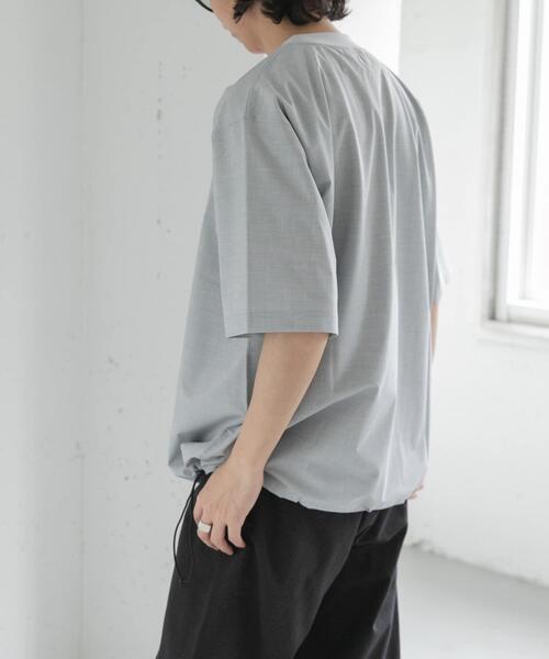 FORK&SPOON(フォークアンドスプーン)の「FORK&SPOON キャリーマンヘムスピンドルTシャツ(Tシャツ/カットソー・メンズ・ライトグレー/ブラウン系その他/チャコールグレー・5/4)」の6枚目の写真