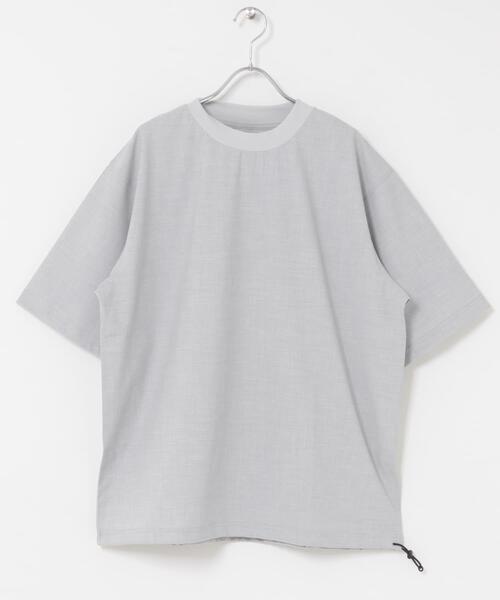 FORK&SPOON(フォークアンドスプーン)の「FORK&SPOON キャリーマンヘムスピンドルTシャツ(Tシャツ/カットソー・メンズ・ライトグレー/ブラウン系その他/チャコールグレー・5/4)」の9枚目の写真