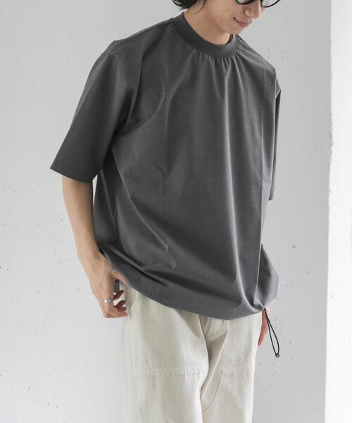 FORK&SPOON(フォークアンドスプーン)の「FORK&SPOON キャリーマンヘムスピンドルTシャツ(Tシャツ/カットソー・メンズ・ライトグレー/ブラウン系その他/チャコールグレー・5/4)」の12枚目の写真