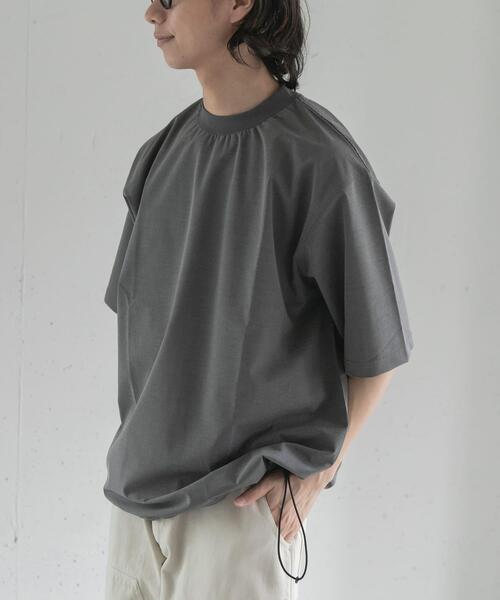 FORK&SPOON(フォークアンドスプーン)の「FORK&SPOON キャリーマンヘムスピンドルTシャツ(Tシャツ/カットソー・メンズ・ライトグレー/ブラウン系その他/チャコールグレー・5/4)」の13枚目の写真