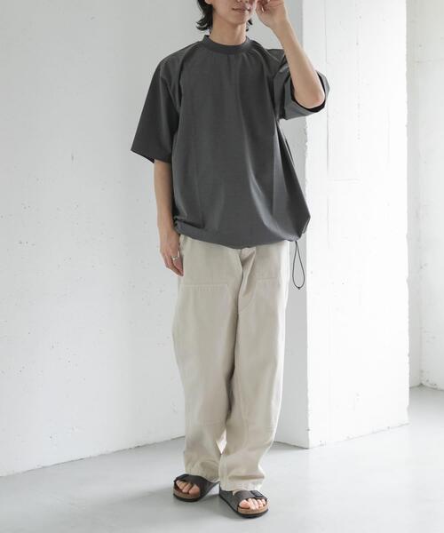 FORK&SPOON(フォークアンドスプーン)の「FORK&SPOON キャリーマンヘムスピンドルTシャツ(Tシャツ/カットソー・メンズ・ライトグレー/ブラウン系その他/チャコールグレー・5/4)」の16枚目の写真