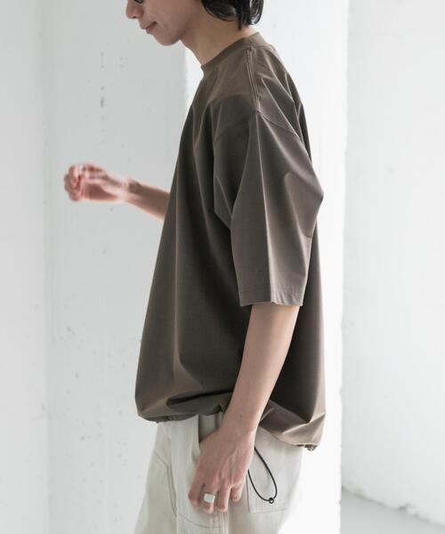 FORK&SPOON(フォークアンドスプーン)の「FORK&SPOON キャリーマンヘムスピンドルTシャツ(Tシャツ/カットソー・メンズ・ライトグレー/ブラウン系その他/チャコールグレー・5/4)」の22枚目の写真