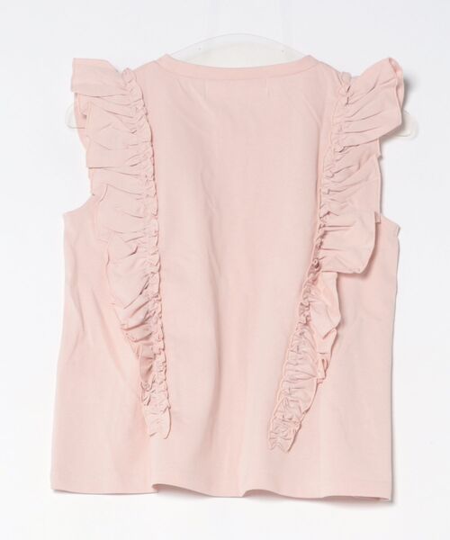 tocco closet(トッコ クローゼット)の「UVカット&接触冷感&汗染み防止♪サイドフリルTシャツ(Tシャツ/カットソー・レディース・ネイビー/ピンク/オフホワイト・M)」の6枚目の写真
