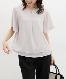 Honeys（ハニーズ）の「【ハニさら・接触冷感】ひんやり裏地ブラウス（シャツ/ブラウス）」