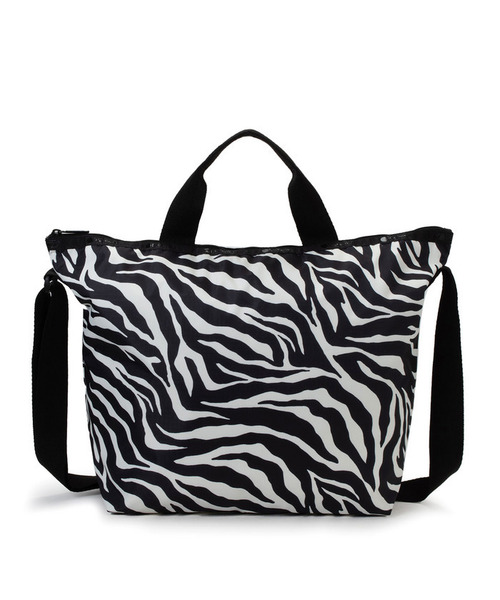 LeSportsac(レスポートサック)の「DELUXE EASY CARRY TOTE クリームブラックゼブラ(トートバッグ・レディース・ブラック・FREE)」の4枚目の写真