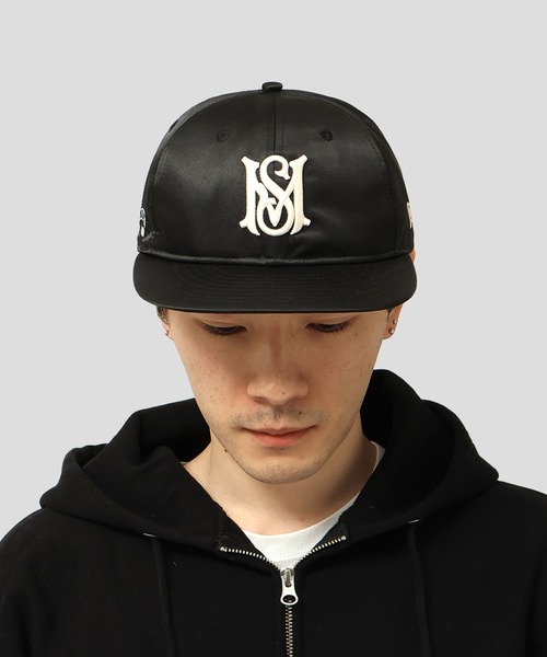 MFC STORE(エムエフシーストア)の「NEW ERA x MFC STORE ORIGINAL RETRO CROWN 9FIFTY SATIN MS LOGO CAP(キャップ・メンズ・ブラック・FREE)」の7枚目の写真
