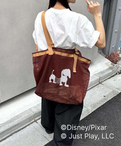 Disney（ディズニー）の「【TOY STORY/トイ・ストーリー】マルチウェイメッシュBIGバッグ（トートバッグ・レディース・ブラウン/グリーン/ブラック・ONE SIZE）」の5枚目の写真