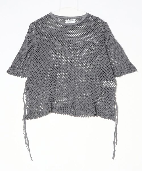 FACCIES（ファチーズ）の「【FACCIES】Skeleton Mesh Tee（Tシャツ/カットソー・メンズ・グレー/ホワイト/ブラック・FREE）」の3枚目の写真