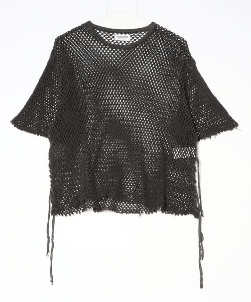 FACCIES（ファチーズ）の「【FACCIES】Skeleton Mesh Tee（Tシャツ/カットソー・メンズ・グレー/ホワイト/ブラック・FREE）」の2枚目の写真