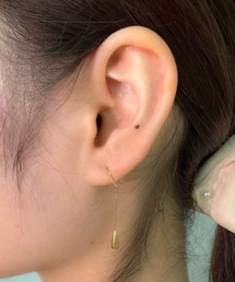 雫モチーフ ロングピアス【アレルギー対応】