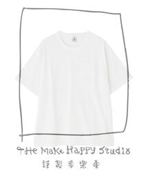 The Make Happy Studio | The Make Happy Studio/ザメイクハッピーストゥディオ/POCKET PUGMENT TEE(Tシャツ/カットソー)