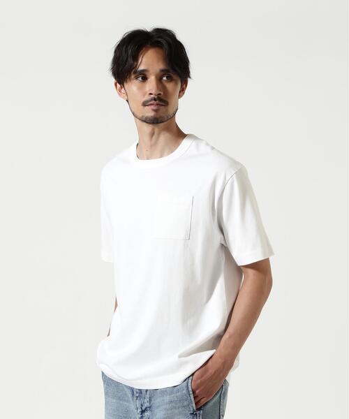 The Make Happy Studio(ザメイクハッピーストゥディオ)の「The Make Happy Studio/ザメイクハッピーストゥディオ/POCKET PUGMENT TEE(Tシャツ/カットソー・メンズ・ブラウン/ホワイト/パープル/ブラック/マスタード・XL/L/M)」の1枚目の写真
