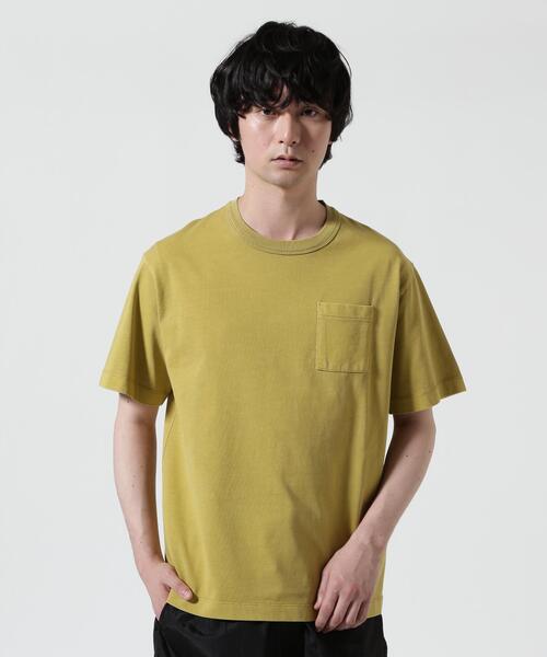 The Make Happy Studio(ザメイクハッピーストゥディオ)の「The Make Happy Studio/ザメイクハッピーストゥディオ/POCKET PUGMENT TEE(Tシャツ/カットソー・メンズ・ブラウン/ホワイト/パープル/ブラック/マスタード・XL/L/M)」の5枚目の写真