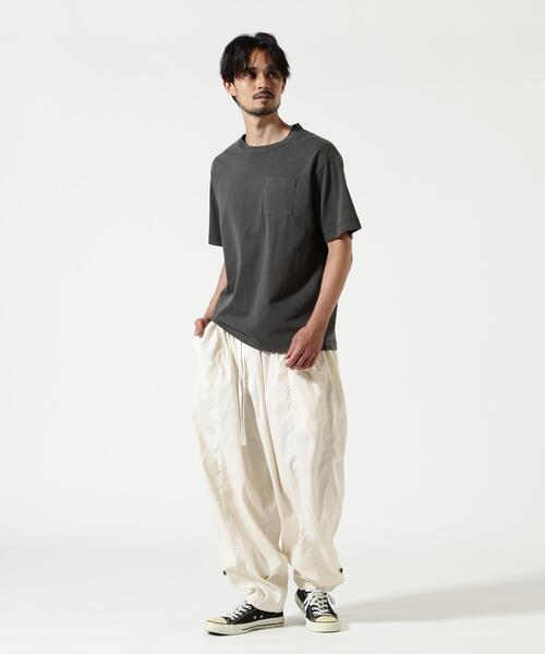 The Make Happy Studio(ザメイクハッピーストゥディオ)の「The Make Happy Studio/ザメイクハッピーストゥディオ/POCKET PUGMENT TEE(Tシャツ/カットソー・メンズ・ブラウン/ホワイト/パープル/ブラック/マスタード・XL/L/M)」の7枚目の写真