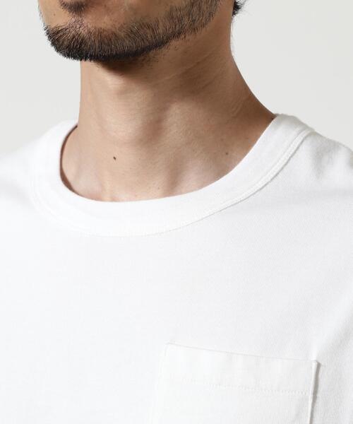 The Make Happy Studio(ザメイクハッピーストゥディオ)の「The Make Happy Studio/ザメイクハッピーストゥディオ/POCKET PUGMENT TEE(Tシャツ/カットソー・メンズ・ブラウン/ホワイト/パープル/ブラック/マスタード・XL/L/M)」の15枚目の写真
