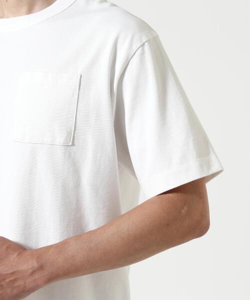 The Make Happy Studio(ザメイクハッピーストゥディオ)の「The Make Happy Studio/ザメイクハッピーストゥディオ/POCKET PUGMENT TEE(Tシャツ/カットソー・メンズ・ブラウン/ホワイト/パープル/ブラック/マスタード・XL/L/M)」の16枚目の写真