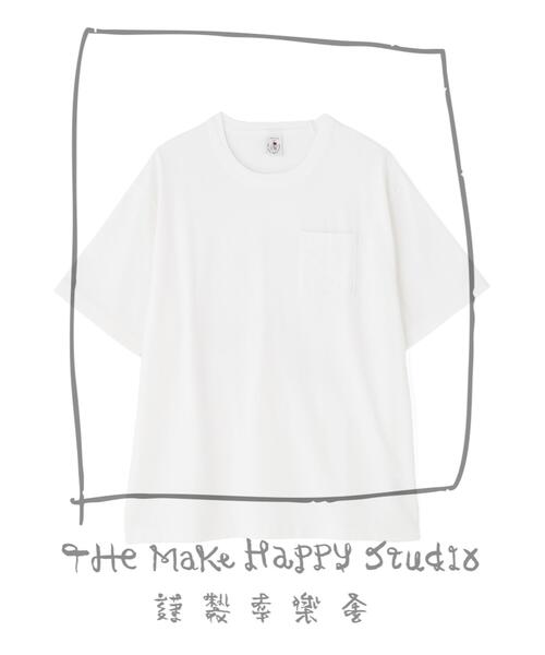 The Make Happy Studio(ザメイクハッピーストゥディオ)の「The Make Happy Studio/ザメイクハッピーストゥディオ/POCKET PUGMENT TEE(Tシャツ/カットソー・メンズ・ブラウン/ホワイト/パープル/ブラック/マスタード・XL/L/M)」の18枚目の写真