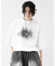 minsobi | ノイズグラフィック オーバーサイズ 半袖Tシャツ(ユニセックス)(Tシャツ/カットソー)