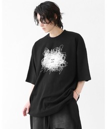 ノイズグラフィック オーバーサイズ 半袖Tシャツ（ユニセックス）