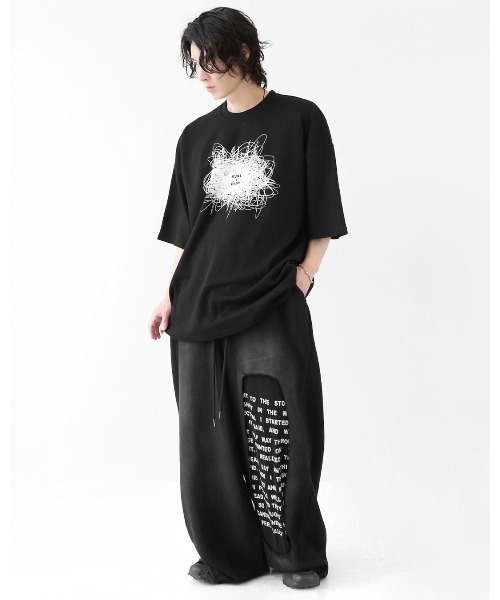 minsobi（ミンソビ）の「ノイズグラフィック オーバーサイズ 半袖Tシャツ（ユニセックス）（Tシャツ/カットソー・メンズ・ホワイト/ブラック・FREE）」の16枚目の写真