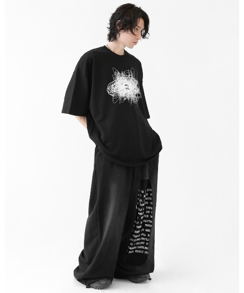 minsobi（ミンソビ）の「ノイズグラフィック オーバーサイズ 半袖Tシャツ（ユニセックス）（Tシャツ/カットソー・メンズ・ホワイト/ブラック・FREE）」の18枚目の写真