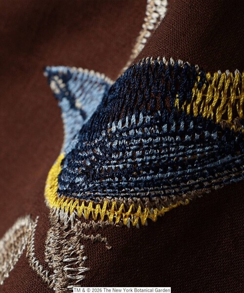SHIPS any(シップス エニィ)の「SHIPS any: NYBG コラボ トロピカル ロゴ 刺繍 リラックス リネン ミックス 半袖 シャツ◇(シャツ/ブラウス・メンズ・ホワイト/ブラウン/グリーン/ブラック・MEDIUM/LARGE)」の18枚目の写真