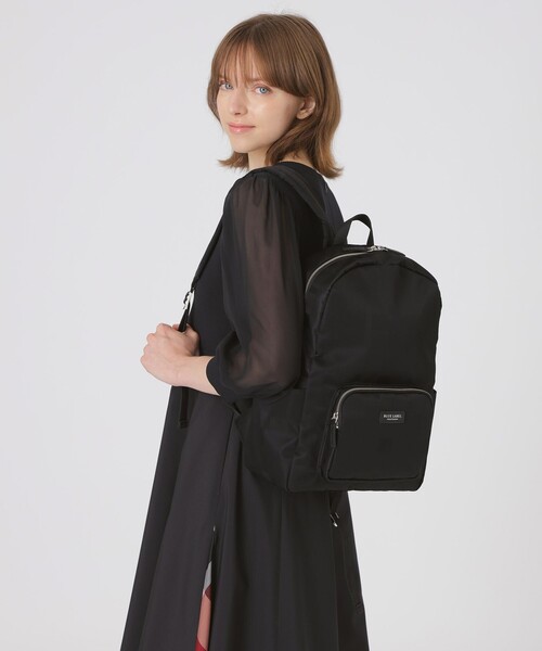 【希少】⭐︎バーバリーロンドン⭐︎ブルーレーベル⭐︎ショルダーバッグ⭐︎ナイロン⭐︎革⭐︎黒 BLACK OF BLACKs】ブラックナイロンバックパック（ショルダーバッグ