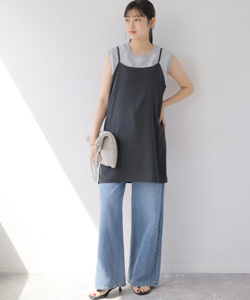 JOURNAL STANDARD relume(ジャーナルスタンダード レリューム)の「パウダリーキャミチュニック(チュニック・レディース・ネイビー/ブラック・FREE)」の8枚目の写真