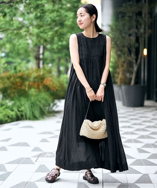 RONEL（ロネル）の「新色追加【RONEL】SUMMER DRESS(サマードレス)（ワンピース・レディース・ブラック/ターコイズブルー/ライラック・M/S）」の10枚目の写真