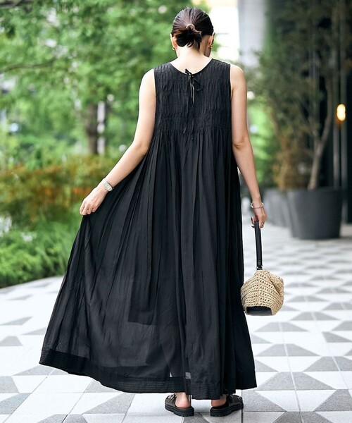 RONEL（ロネル）の「新色追加【RONEL】SUMMER DRESS(サマードレス)（ワンピース・レディース・ブラック/ターコイズブルー/ライラック・M/S）」の9枚目の写真