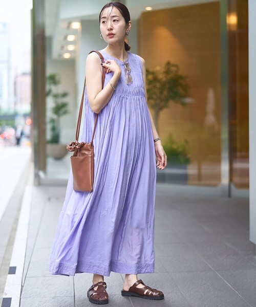 RONEL（ロネル）の「新色追加【RONEL】SUMMER DRESS(サマードレス)（ワンピース・レディース・ブラック/ターコイズブルー/ライラック・M/S）」の19枚目の写真