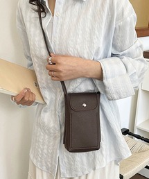 レザーミニショルダーバッグ スマホショルダー スマホポーチ 合成皮革