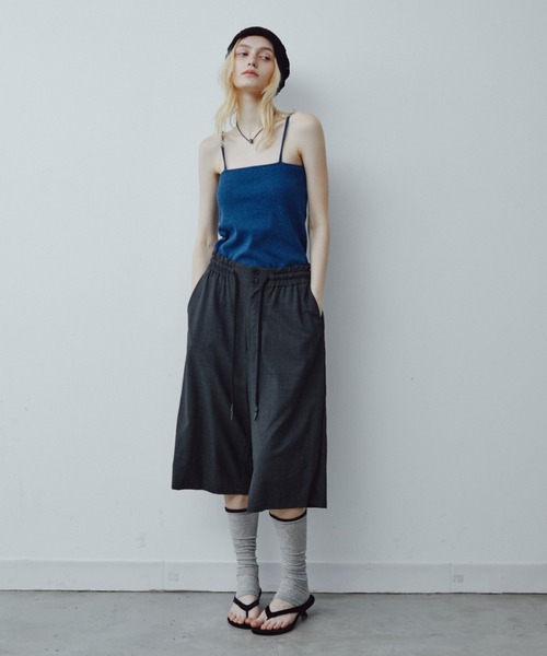 ANF.MUU（アンフムー）の「【カップ付き】スクエアネックメランジリブキャミソール（キャミソール・レディース・オレンジ/ブルー/ブラウン・FREE）」の10枚目の写真
