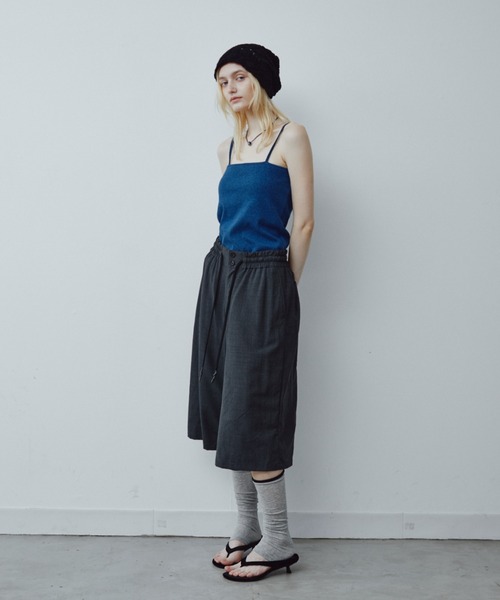 ANF.MUU（アンフムー）の「【カップ付き】スクエアネックメランジリブキャミソール（キャミソール・レディース・オレンジ/ブルー/ブラウン・FREE）」の11枚目の写真
