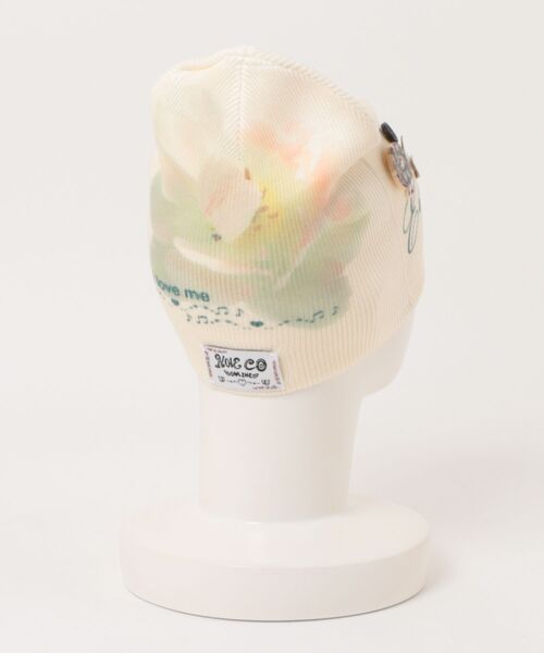 L.H.P(エルエイチピー)の「HOLECO/ホレコ/Yumi Buttons Beanis(ニットキャップ/ビーニー・レディース・ホワイト/ブラウン系その他4・F)」の4枚目の写真