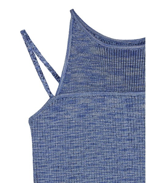 Ameri(アメリ)の「MEDI GRADATION KASURI KNIT TOP(タンクトップ・レディース・ブルー/カーキ/ブラック・FREE)」の8枚目の写真