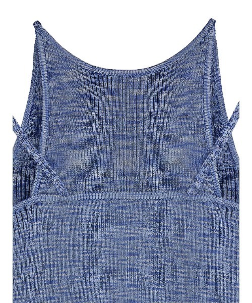 Ameri(アメリ)の「MEDI GRADATION KASURI KNIT TOP(タンクトップ・レディース・ブルー/カーキ/ブラック・FREE)」の11枚目の写真
