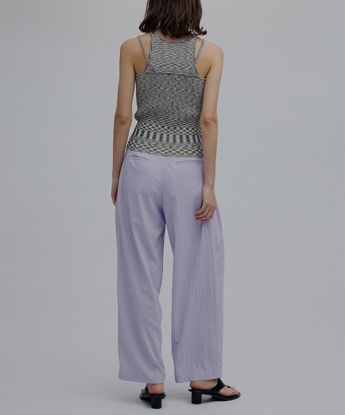 Ameri(アメリ)の「MEDI GRADATION KASURI KNIT TOP(タンクトップ・レディース・ブルー/カーキ/ブラック・FREE)」の21枚目の写真