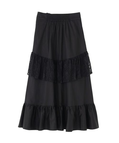 gibous（ギボス）の「gibous/ギボス/frill lace long skirt（スカート・レディース・ブラック・F）」の11枚目の写真