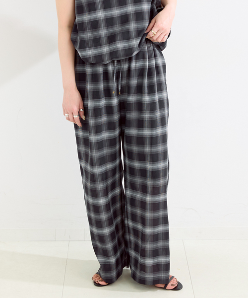 B.C STOCK(ベーセーストック)の「《2点セット》ウォッシャブル / バルーンタンク+イージーパンツセット(スラックス・レディース・ブラウン/ブラック・FREE)」の9枚目の写真
